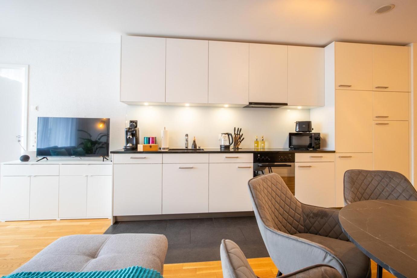 Special Einstein II Apartment Basel, Messe Kleinbasel 10-Star Bagian luar foto